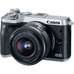 Canon Mirrorless EOS M6 ( Black and silver ) + Kit EF-M15-45 IS STM 